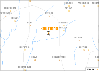 map of Koutiona