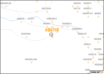 map of Koutio