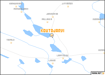 map of Koutojärvi