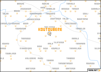 map of Koutoubéré