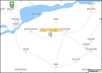 map of Koutoubéti