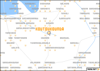 map of Koutoukounda