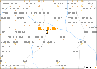 map of Koutounga