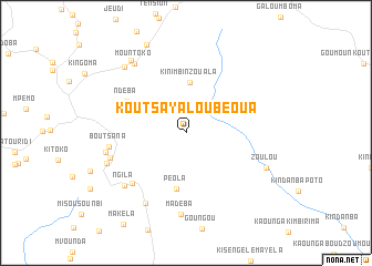 map of Koutsaya Loubéoua