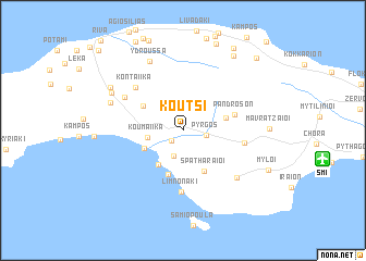 map of Koútsi