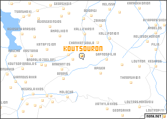 map of Koútsouron