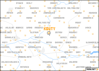 map of Kouty