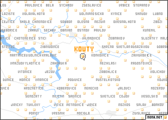 map of Kouty