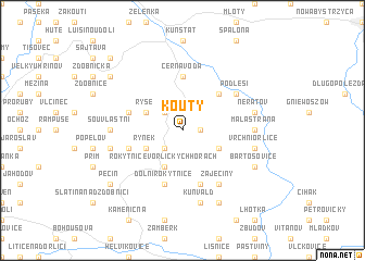 map of Kouty