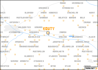 map of Kouty