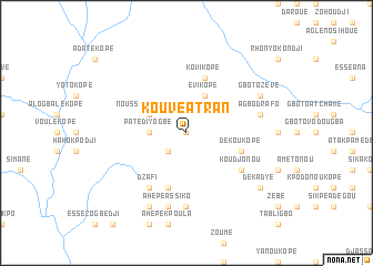 map of Kouvé Atran