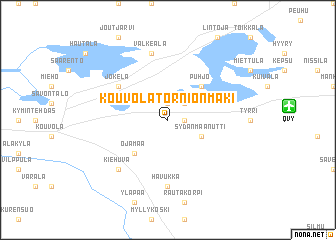 map of Kouvola-Tornionmäki