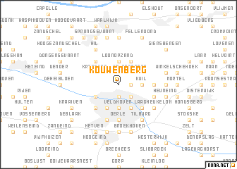 map of Kouwenberg