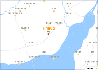 map of Kouya