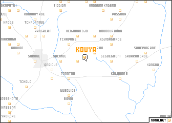 map of Kouya