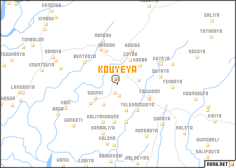 map of Kouyéya