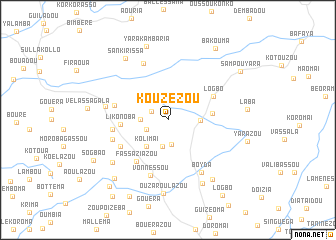 map of Kouzezou