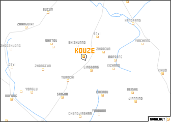map of Kouze