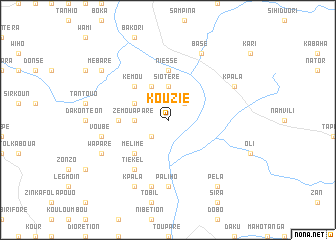 map of Kouzié