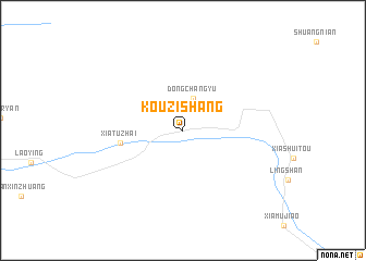 map of Kouzishang