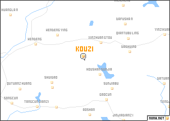 map of Kouzi