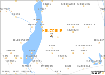 map of Kouzoumé