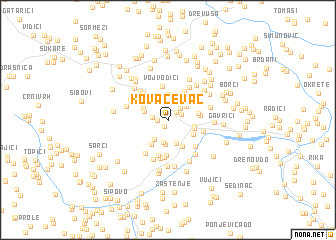 map of Kovačevac