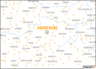 map of Kovačevac