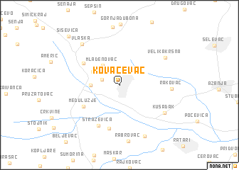 map of Kovačevac