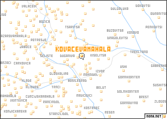 map of Kovačeva Mahala