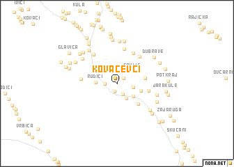 map of Kovačevci