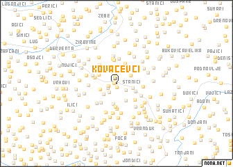 map of Kovačevci