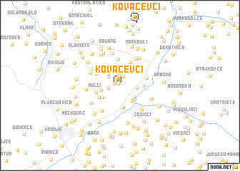 map of Kovačevci