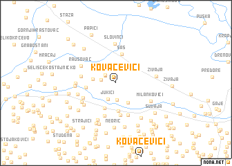 map of Kovačevići