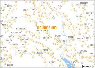 map of Kovačevići