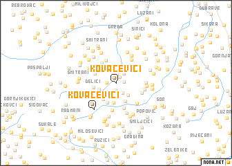 map of Kovačevići