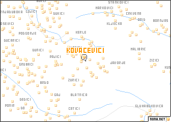 map of Kovačevići