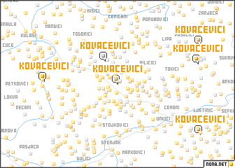 map of Kovačevići