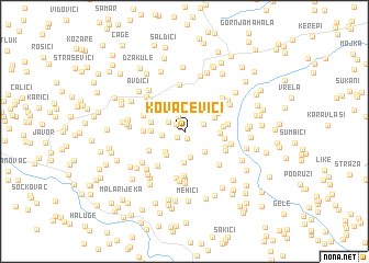 map of Kovačevići