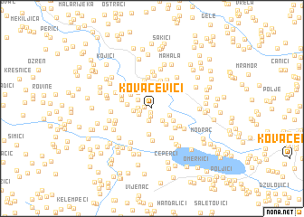 map of Kovačevići