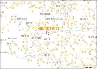 map of Kovačevići