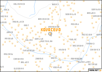 map of Kovačevo