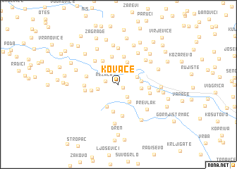 map of Kovače