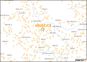 map of Kovačica