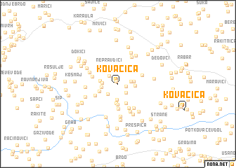 map of Kovačica