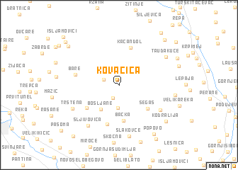 map of Kovačica