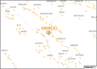 map of Kovačići