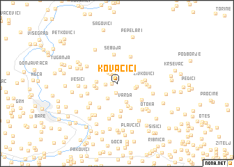 map of Kovačići