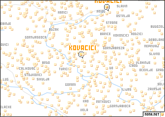 map of Kovačići