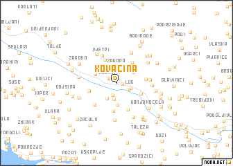 map of Kovačina
